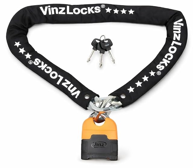 Cadena antirrobo VINZ Makalu de 150 cm con certificado ART 4