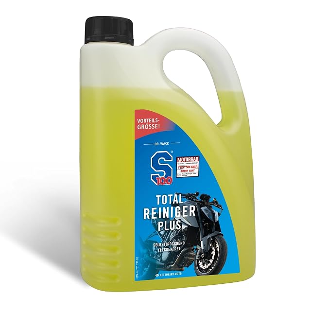 Botella de dos litros de Dr. Wack S100 Total Reiniger Plus
