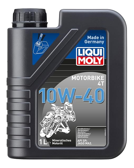 Bote de un litro de Liqui Moly Motorbike 4T 10W-40