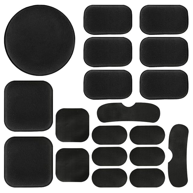 Juego Aoutacc de 19 piezas de almohadillas de casco de EVA negro