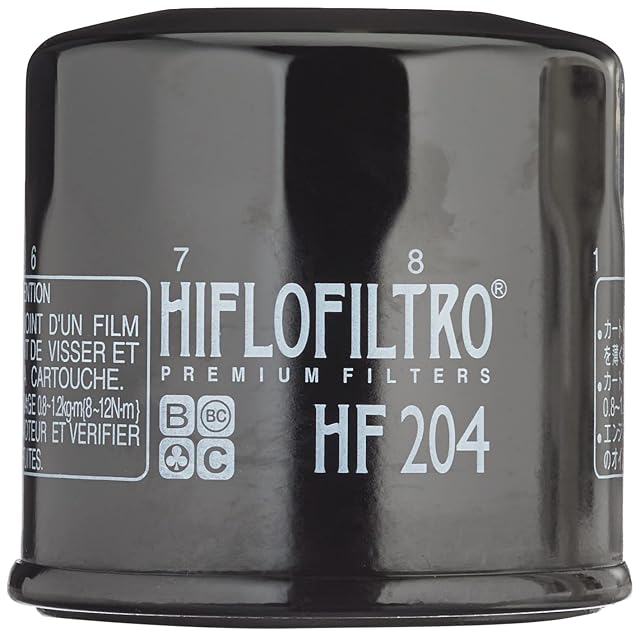 Filtro de aceite roscado negro HifloFiltro HF204