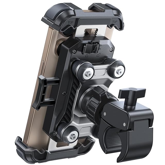 Soporte de móvil para moto JOYROOM con amortiguador neumático