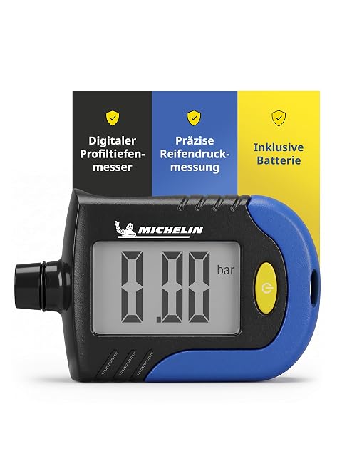 Manómetro digital de neumáticos MICHELIN con sonda de profundidad de dibujo