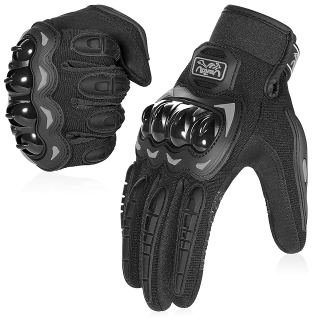 Guante de moto táctil COFIT, palma y dorso