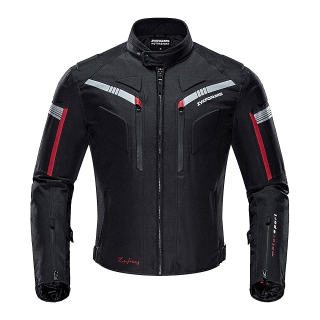 Chaqueta de moto hidrófuga Zyxformis, de frente