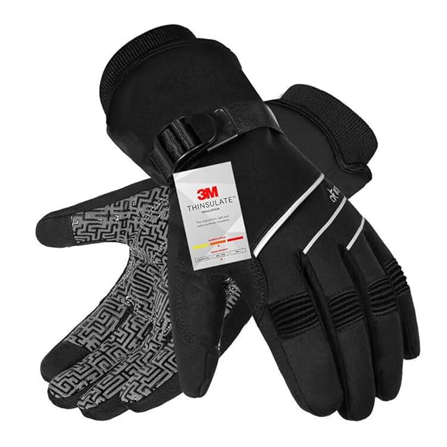Guante de invierno BIKINGMOREOK con Thinsulate, dorso de la mano